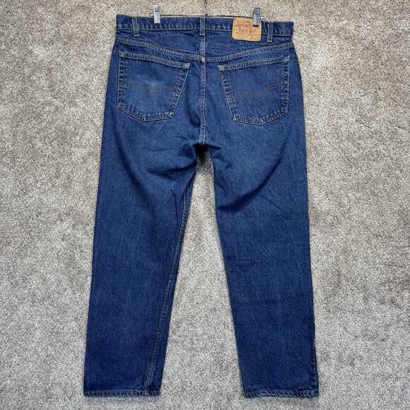 VTG Levis Jeans Mens 40x30 Blue 505-0217 Straight Made In USA Medium Wash Denim - Picture 1 of 9